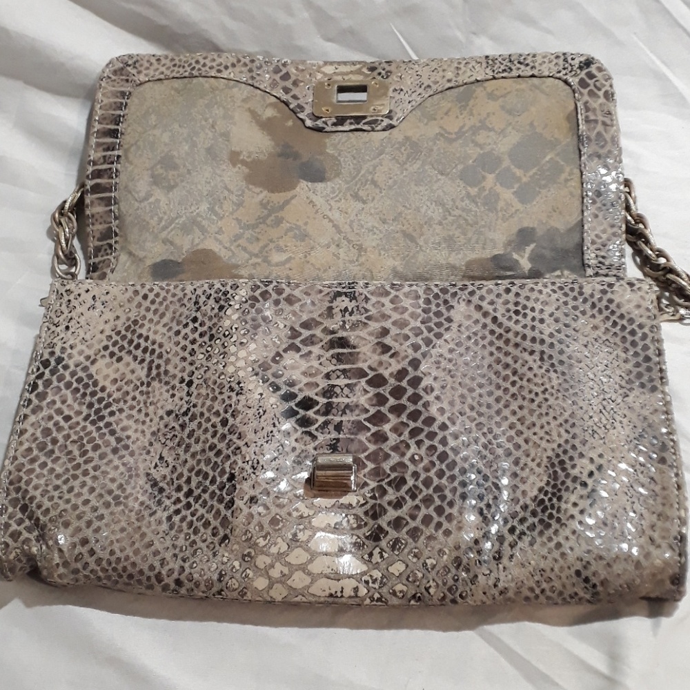 Elliott Lucca Snake Skin Pattern Purse Hand Bag - Picture 3 of 8
